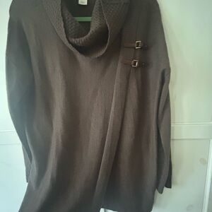 Ellen Tracy Chocolate Knit Pullover